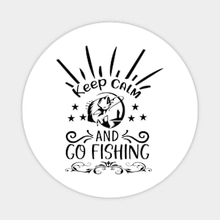 Keep Calm And Go Fishing Magnet